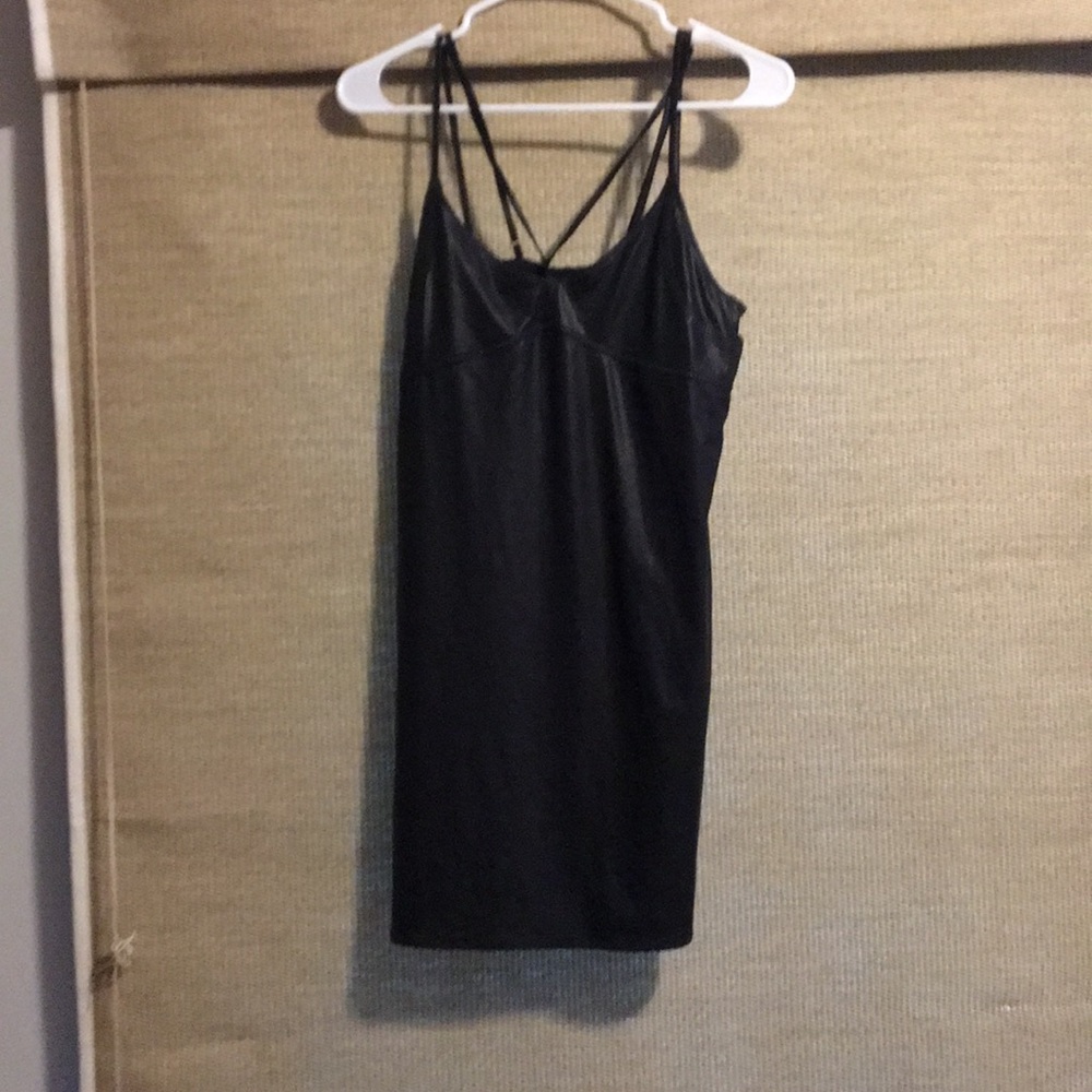 Black leather dress from urban outfitters